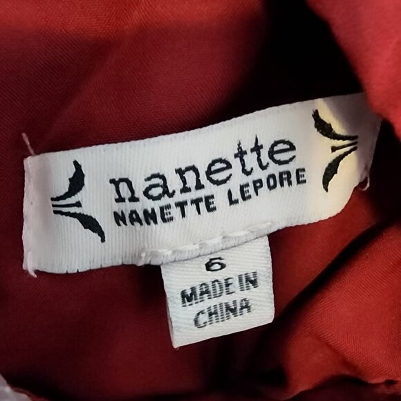 NWT‎ Nanette Lepore Dress Size 6 Moroccan Rose Pleated Midi Sleeveless High Neck - Picture 2 of 16